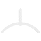 Ekena Millwork Archdale Architectural Grade PVC Gable Bracket, 96"W x 60"H x 4"D x 6"F, 15/12 Pitch GBP096X60X0406ARC00 - alternate 3